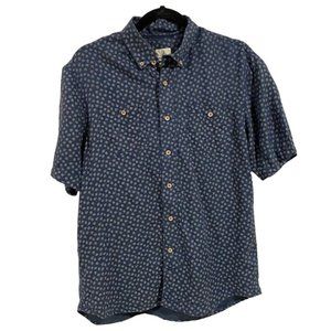 Johnnie-O Hangin Out Dixon Button-Down Paisley Print Shirt‎ in Wake Men's Size M